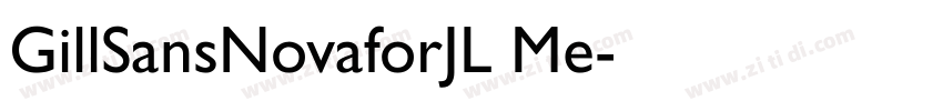 GillSansNovaforJL Me字体转换